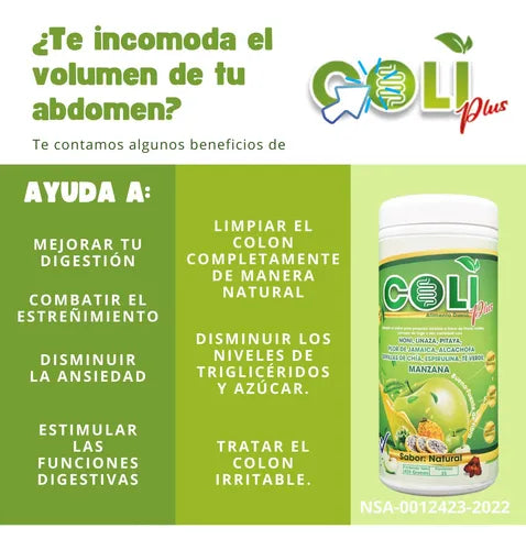 COMBO 3x1 Cero barriga Colón Detox. 1 Coli Plus + 1 Crema de hemorroides + 1 Guía de nutrición GRATIS