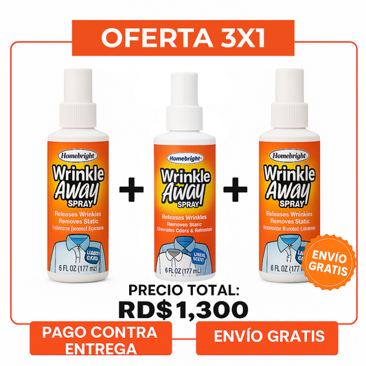 Spray Antirrugas para la ropa (3 und)