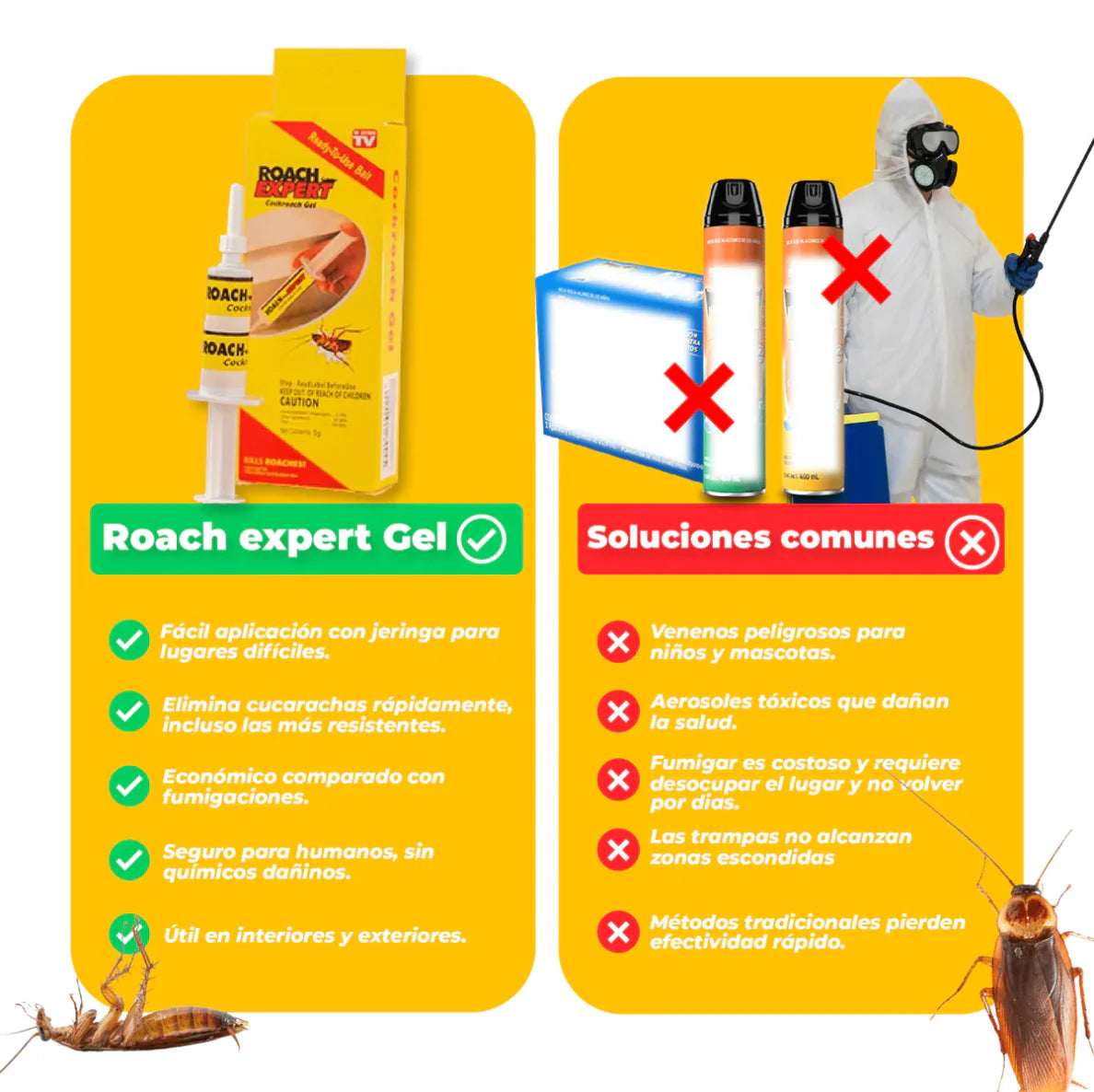 ROACH EXPERT - GEL EXTERMINADOR DE CUCARACHAS