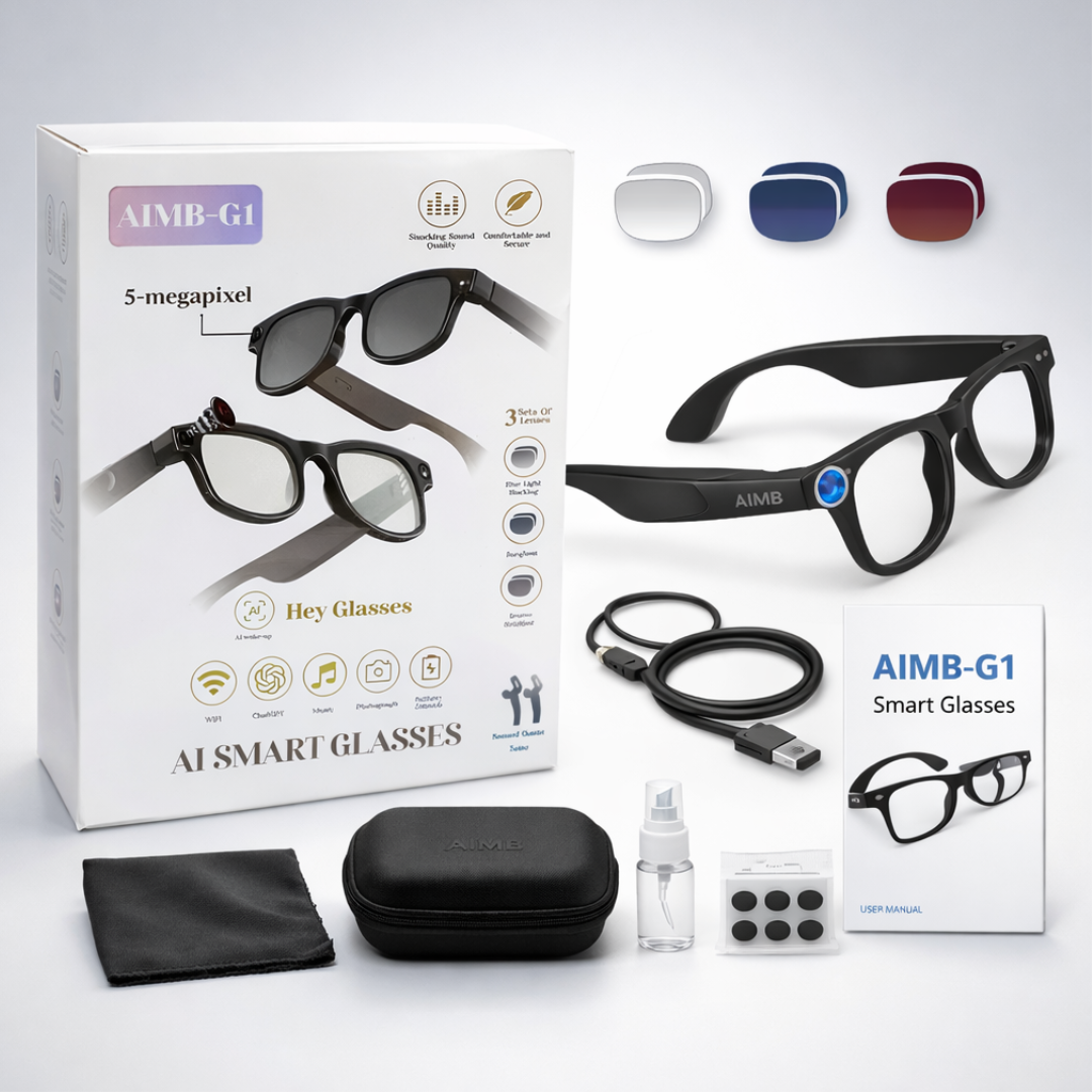 GAFAS INTELIGENTES CON VIDEO CÁMARA, LLAMADAS, MÚSICA Y BLUETOOTH