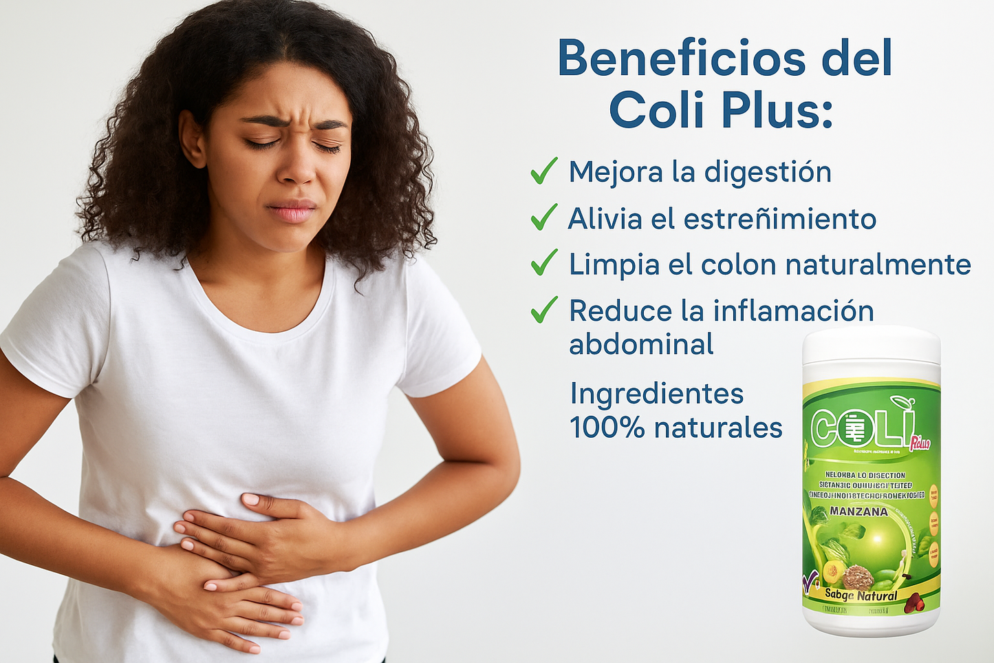 COMBO 3x1 Cero barriga Colón Detox. 1 Coli Plus + 1 Crema de hemorroides + 1 Guía de nutrición GRATIS