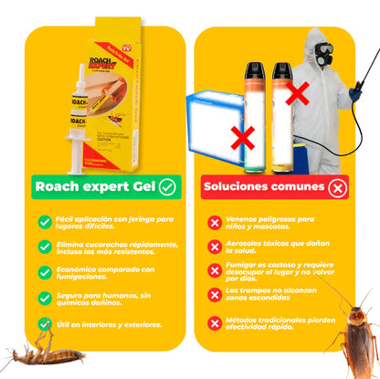 ROACH EXPERT - GEL EXTERMINADOR DE CUCARACHAS