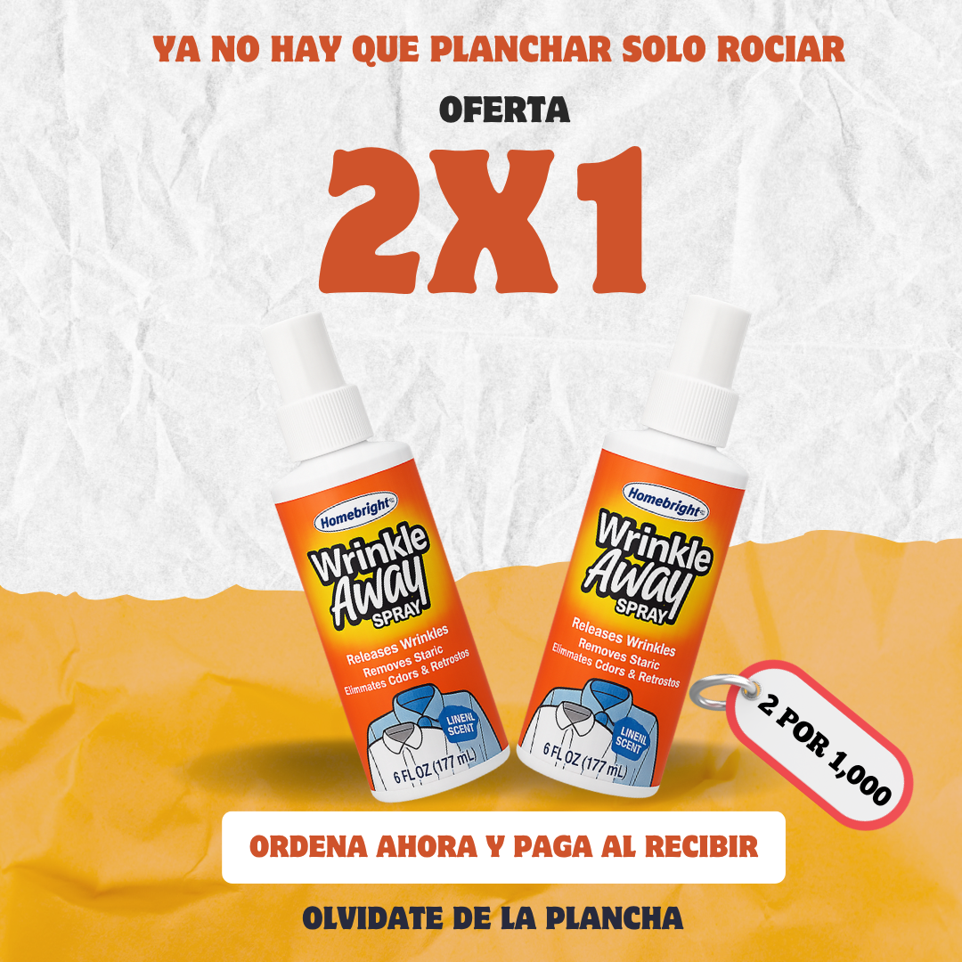 Spray Antirrugas para ropa (2 und)